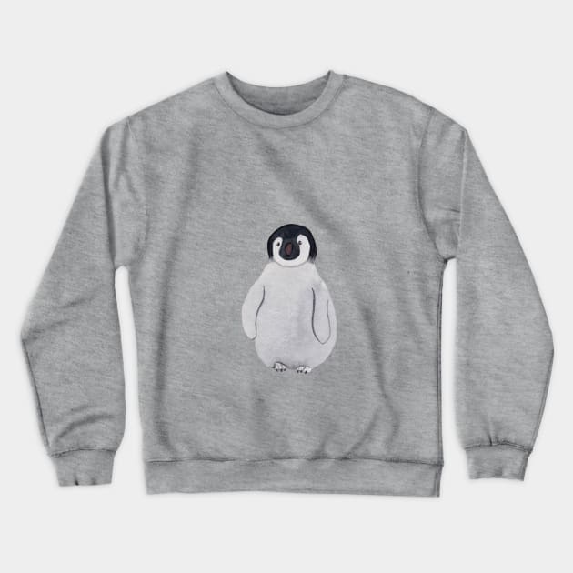 Baby Emperor Penguin Crewneck Sweatshirt by Duck Cloud 9